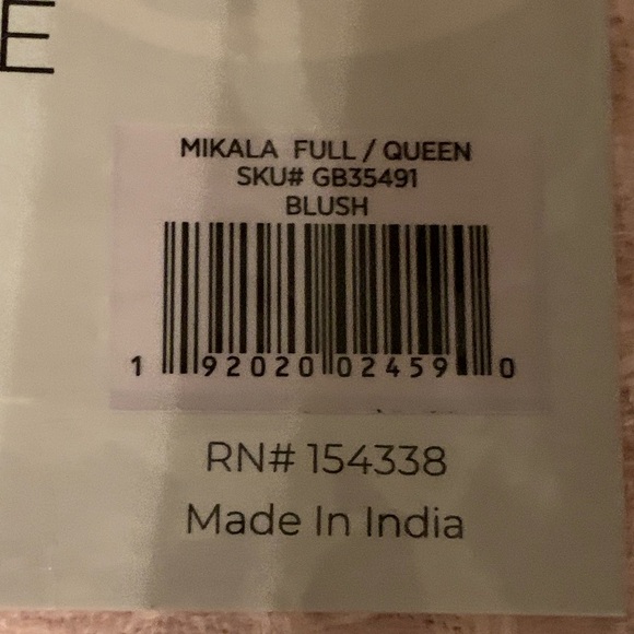 NWT Great Bay Home Waffle Blanket - blush in color - Picture 5 of 5